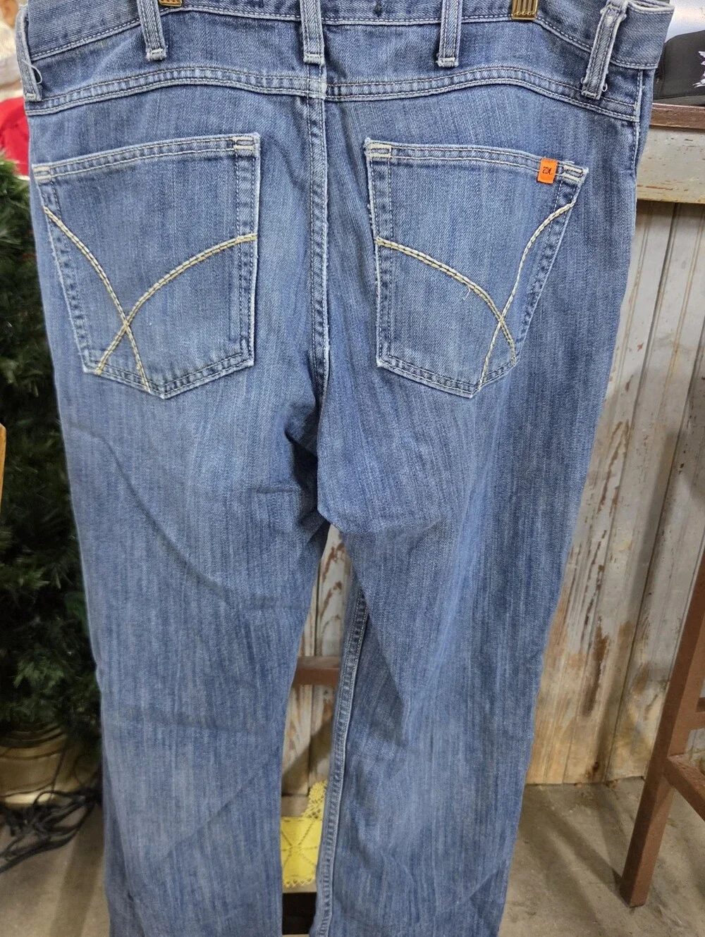 Wrangler 20X FR Flame Resistant Jeans Mens 34x32 Dark Wash Bootcut HRC2 Work